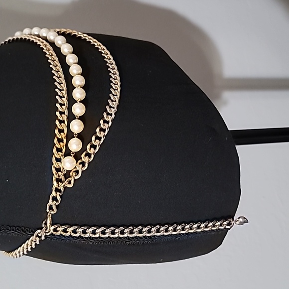 Carolee Pearl Chain link belt - Picture 5 of 10